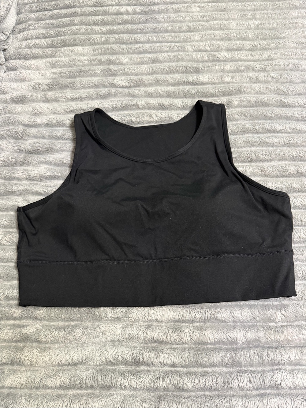 Alternative Appreal Black High Neck Sports Bra